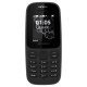 Nokia 105 (2019) 4th Edition Dual Sim 1.77" Μαύρο Non EU με Ελληνικό Μενού