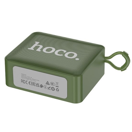 Φορητό Ηχείο Wireless Hoco BS51 Gold Brick Sports BT 5.2 Πράσινο 1200mAh 5W με FM και Micro-SD